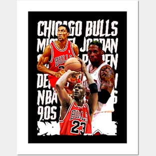 bulls trio Posters and Art